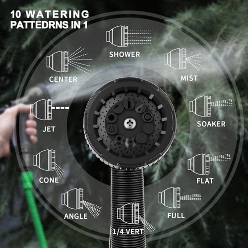 Garden Hose Nozzle Sprayer (Black/Black)