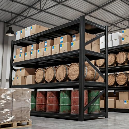 4 Tier Heavy Duty Garage Shelving (4T 71" W × 24" D × 71" H)