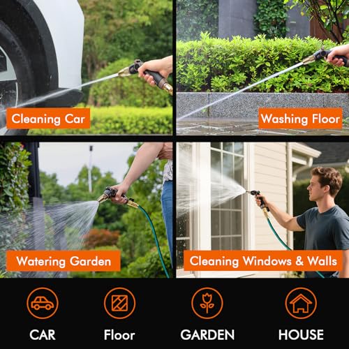 Garden Hose Nozzle (Oil Rubbed Bronze / 4 Watering Patterns)