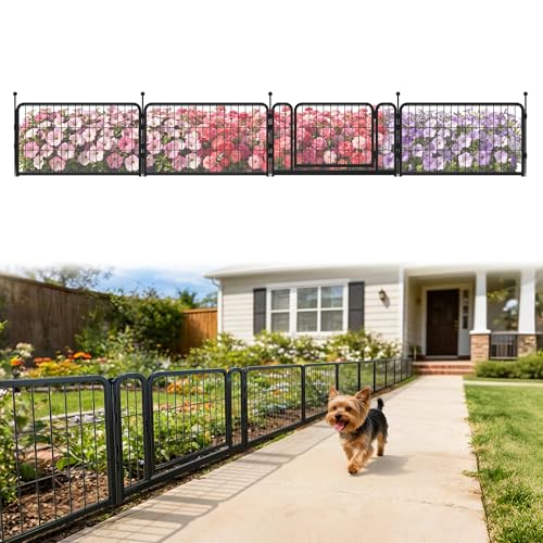 No Dig Garden Fence (Black / 17"H)