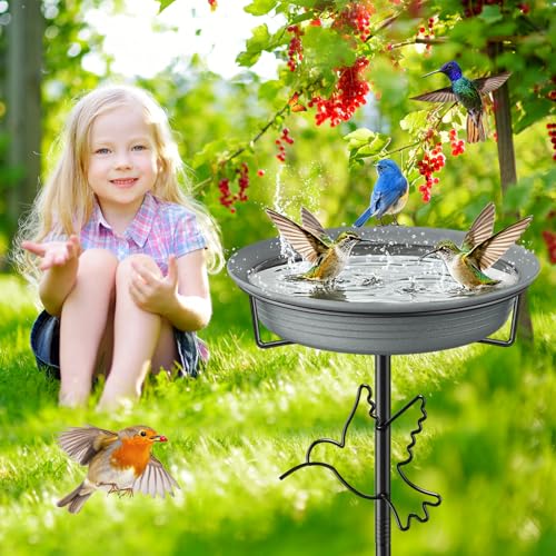 Bird Bath for Outside (Grey-2)