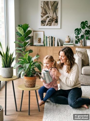 Plant Stand Indoor Tall (Burlywood / 14"&20")