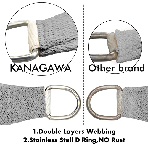 6'X18' Sun Shade Sail Gray Curved Rectangle Customizable (Gray / 6'X18' custom)