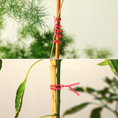 300 Pcs 6 inch Red Plastic Twist Ties