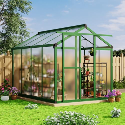 6x8 FT Greenhouse (Green / 6x8 FT)