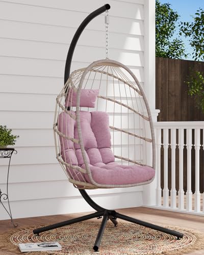 Egg Chair Outdoor with Stand (Pink)