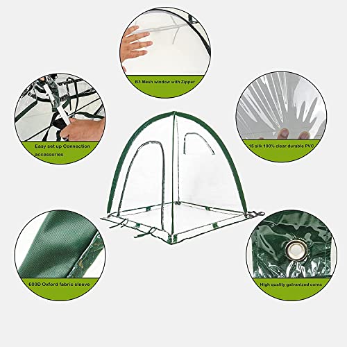 Pop Up Greenhouse Cover Flower House (36.2"L x 36.2"W x 39"H)