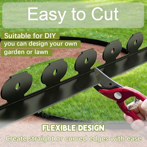 49Ft 3IN Landscape Edging (Black / 3IN x 49FT)