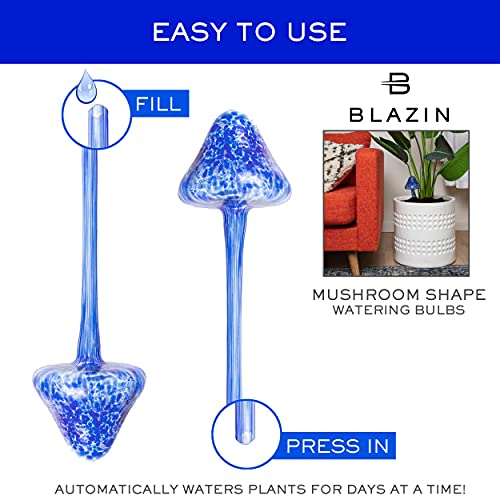 Indoor Plant Watering Globes (Mushroom)