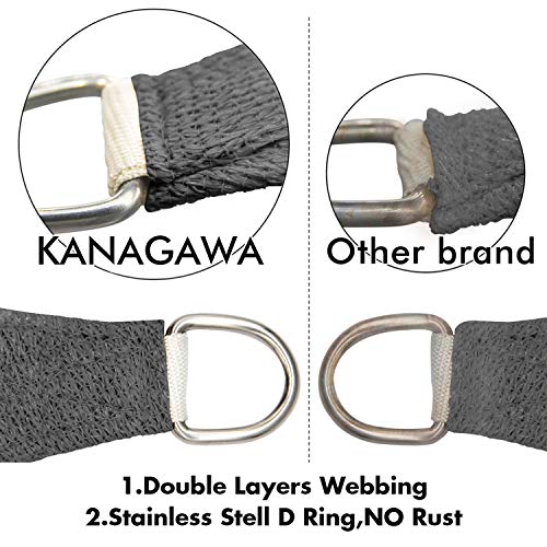 10'x10'x14' Sun Shade Sail Dark Gray Curved Triangle Customizable (Dark Gray / 10'X10'X14'custom)