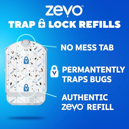 Flying Insect Trap Refill Cartridges for Fruit Flies & Gnats (12 Refill Cartridges)