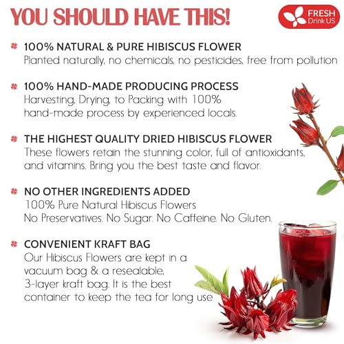 Premium 21oz Hibiscus Dried Flowers (22oz)