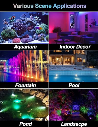 RGB Underwater Pond Lights (12-Lights)