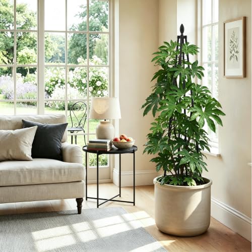 4 Ft Garden Obelisk Trellis for Potted Climbing Plants