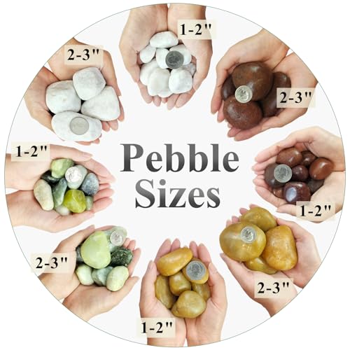 20 lbs Yellow River Rocks for Garden