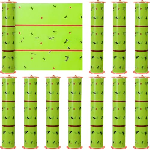 3 Pcs Giant Flypaper Fly Traps (Fluorescent Green)