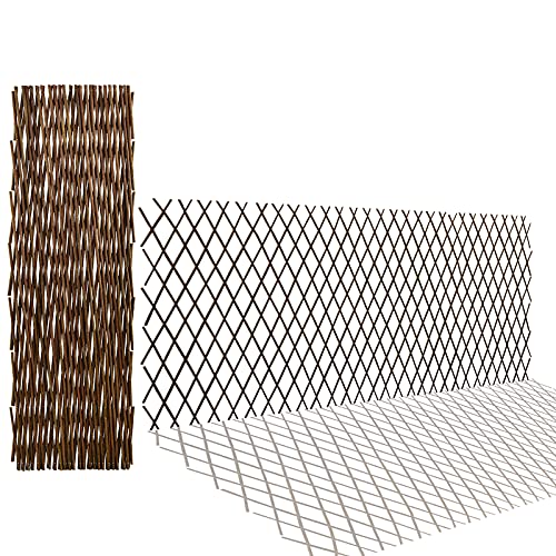 Expandable Willow Trellis for Climbing Plants Outdoors