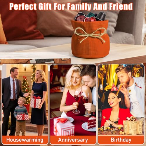 Candy Bowl for Office Key Bowl for Entryway Table Fall Candy Dish Plant Pots Indoor Flower Pots for Indoor Plants (Orange / Large)