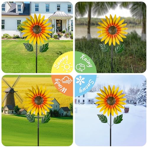 Sunflower Wind Spinners Outdoor