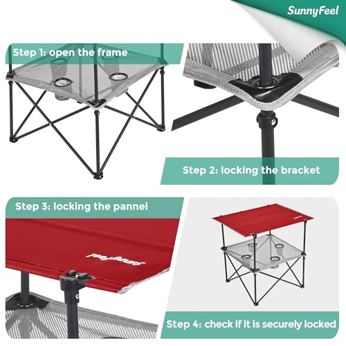 Folding Camping Table (30.12 inches x 23.43 inches x 27.95 inches)