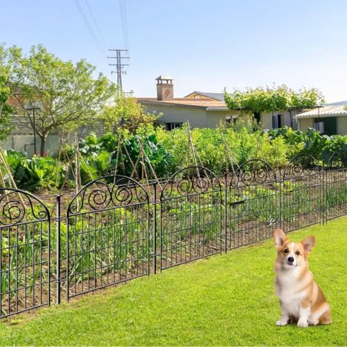 Tall Garden Fence with Gate (20 Count)