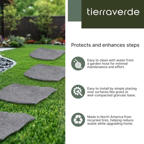 TierraVerde Rubber Stepping Stones (Natural Rock Look)