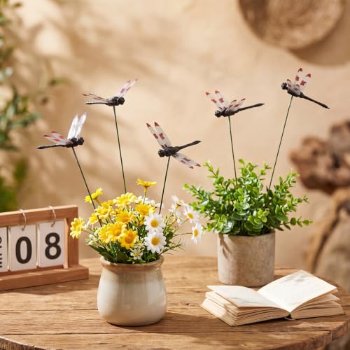 100 Pcs 2.36" 3D Dragonfly Garden Stakes (2.36 Inches)