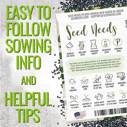 Rue Seeds to Plant Heirloom Non (5 Packs)