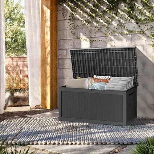 Outdoor Storage Box (Black / 320 Gallon)