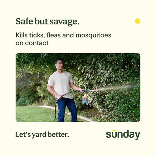 Nix Ticks Flea & Mosquito Yard Spray with Cedar Oil (32 Fl Oz (Pack of 2))