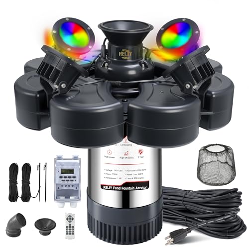 Pond Fountain Aerator (Black E)