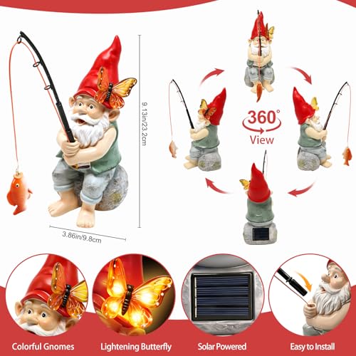 Solar Garden Gnome Statues (Gnome)