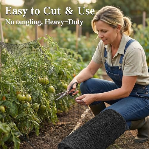 25 x 100 FT Bird Netting (25' x 100' - 1" Mesh)