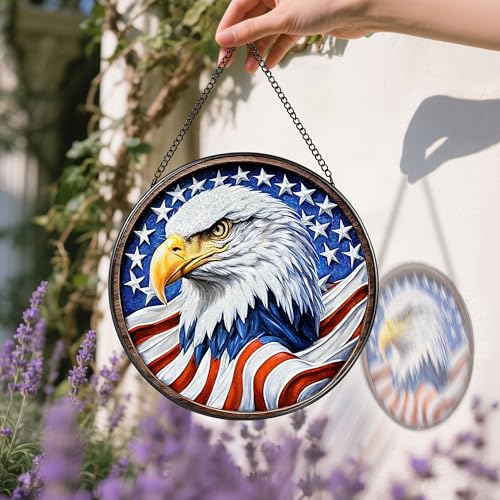 Stained Glass Window Hanging (Eagle)