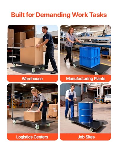 2000 LBS Heavy Duty Platform Truck (60.0 x 27.6 x 42.9 in/1525 x 700 x 1090 mm)