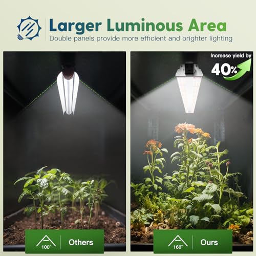 4Pack 4FT Grow Light for Indoor Plants (4 Count)