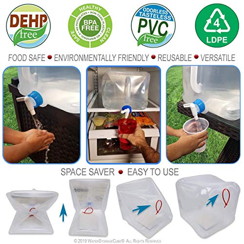 Collapsible Water Container with Spigot (2 Count)