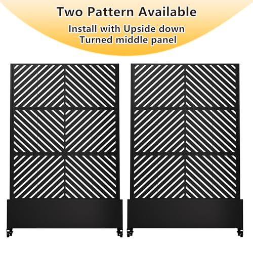 Metal Planter Box with Trellis (Black-arrow / 72"x47"x16")