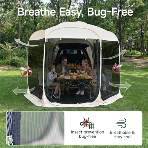 5 Person Pop Up SUV Tent (8.5'x8.5'x6.6'H)