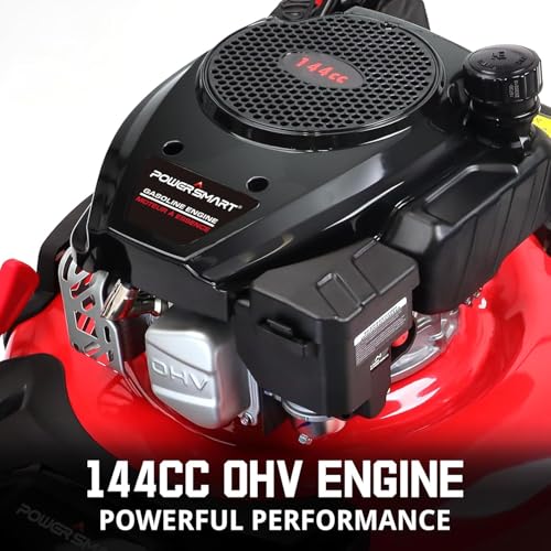21 Inch Gas Push Lawn Mower with 144cc 4