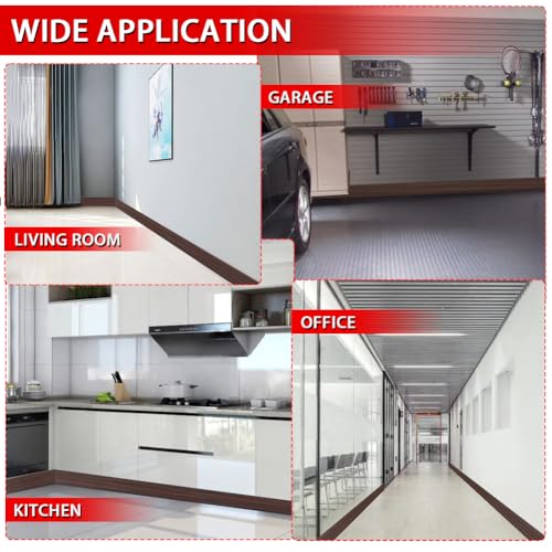 Vinyl Wall Base Rubber Baseboard Molding Trim Self Adhesive 6" Wide