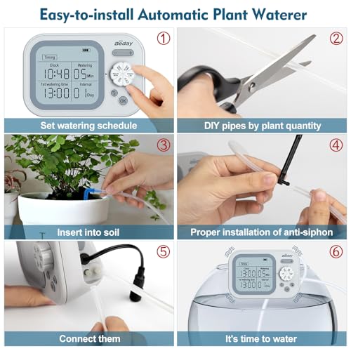Automatic Plant Waterer Replacement Kit for 15 Potted Plants (Pack of 4)