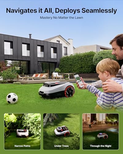 Segway Navimow i215 LiDAR Robot Lawn Mower Wire Free with Garage M (i215 LiDAR + Garage M)