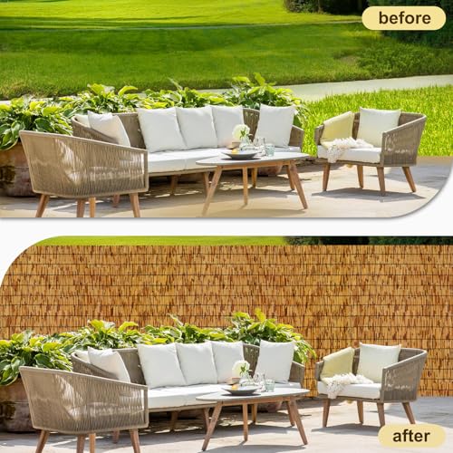 Natural Reed Fencing (3×12FT / Brown)