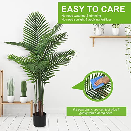 4 Pack Artificial Palm Trees 4Ft (4 feet)