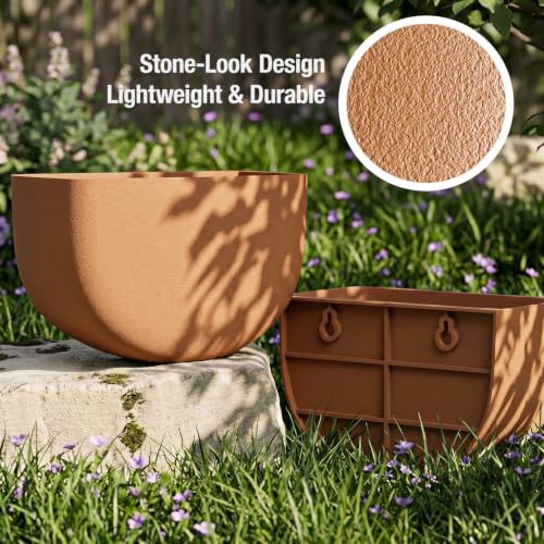 2 Pack Indoor Wall Planter (Terracotta)