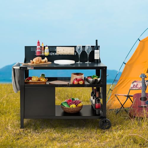 PC4401B 3 Tier Dining Cart with Wind Guard (PC4401B)