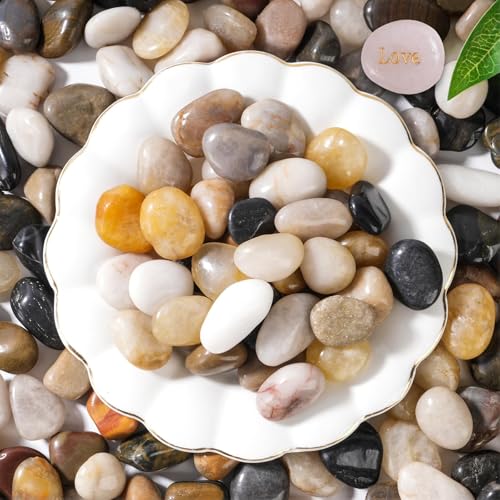 20 LB Mixed River Rocks (20 Pounds / Mixed)
