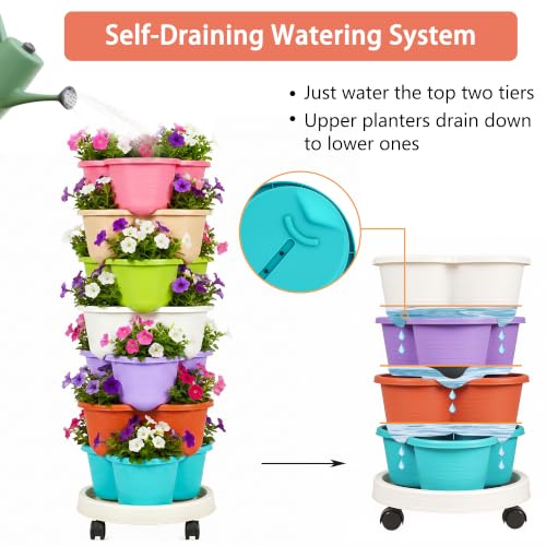 7 Tier Vertical Garden Planter (Multicolor / 7 Tier)