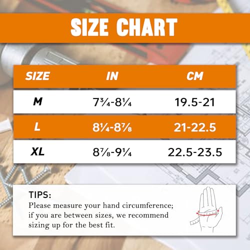 6 Pairs Leather Work Gloves for Men & Women (Beige-yellow (6 Pairs) / Small)